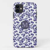 Pansy Monogram iPhone Case (Achterkant)