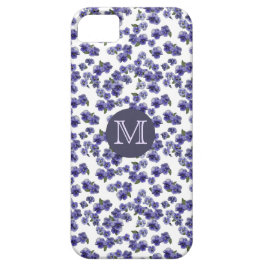 Pansy Monogram iPhone Case