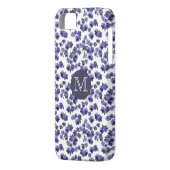 Pansy Monogram iPhone Case (Achterkant Links)
