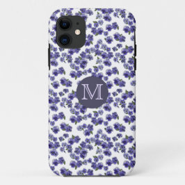 Pansy Monogram iPhone Hoesje