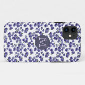 Pansy Monogram iPhone Hoesje (Achterkant (horizontaal))
