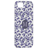Pansy Monogram iPhone Hoesje (Back/Rechts)
