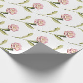 Pansy on White Background Cadeaupapier (Hoek)