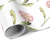 Pansy on White Background Cadeaupapier (Rol Hoek)