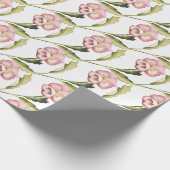 Pansy on White Background Cadeaupapier (Hoek)