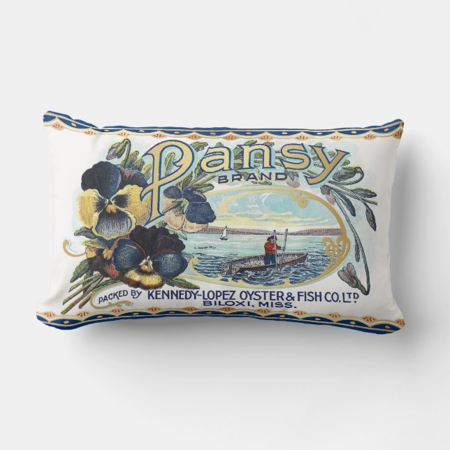 Pansy Oysters Lumbar Kussen (Voorkant)