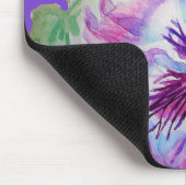 Pansy Paarse Waterverf Mooie Bloem Muismat (Hoek)