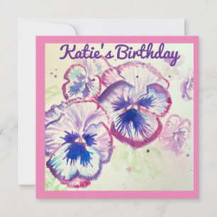 Pansy Pansies Paarse Bloem Bloem Roze