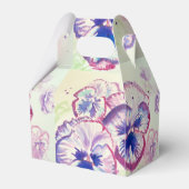 Pansy Pansies Paarse Bloem Bloem Roze Bedankdoosjes (Achterkant)