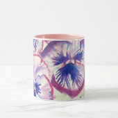 Pansy Pansies Paarse Bloem Bloemen Roze Moeders Mok (Midden)