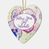 Pansy Pansies Waterverf Bloemen Naam Decoratie (Links)