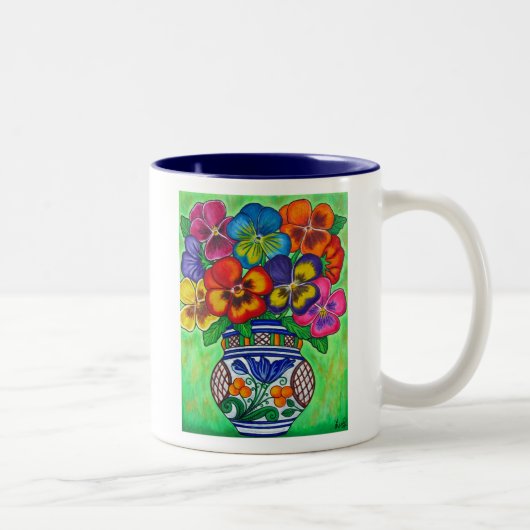 Pansy Parade Coffee Mok (Rechts)