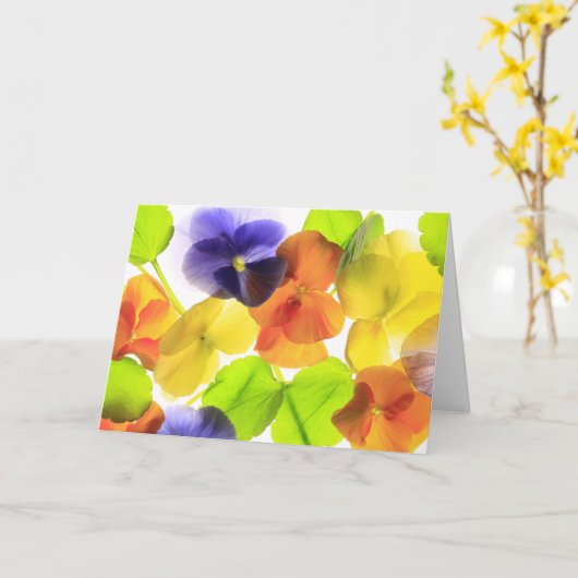 Pansy Party krijgt goed Kaart (Gele Bloem)