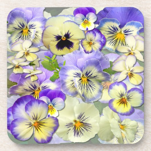 Pansy Pastel # 2~ Onderzetters (Voorkant)