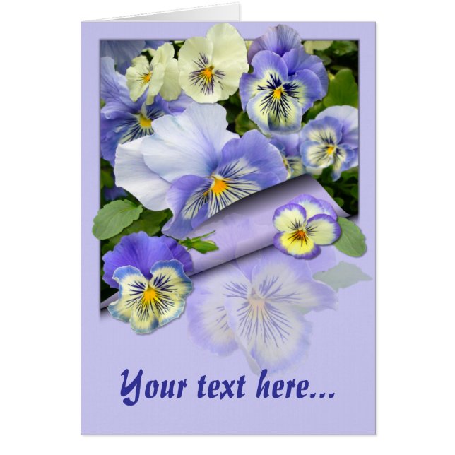 PANSY PASTEL ~ Card (Voorkant)