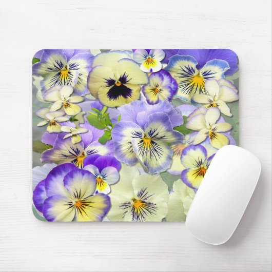 PANSY PASTEL ~ Mousepad Muismat (Met muis)