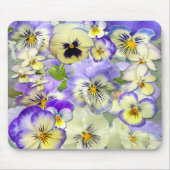PANSY PASTEL ~ Mousepad Muismat (Voorkant)