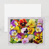 PANSY PATCHWORK BRIEFKAART (Voorkant / Achterkant)