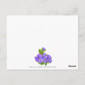 PANSY PATCHWORK BRIEFKAART (Achterkant)