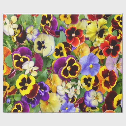 Pansy Patchwork Cadeaupapier (Vlak)