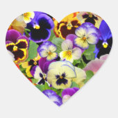 PANSY PATCHWORK HART STICKER (Voorkant)