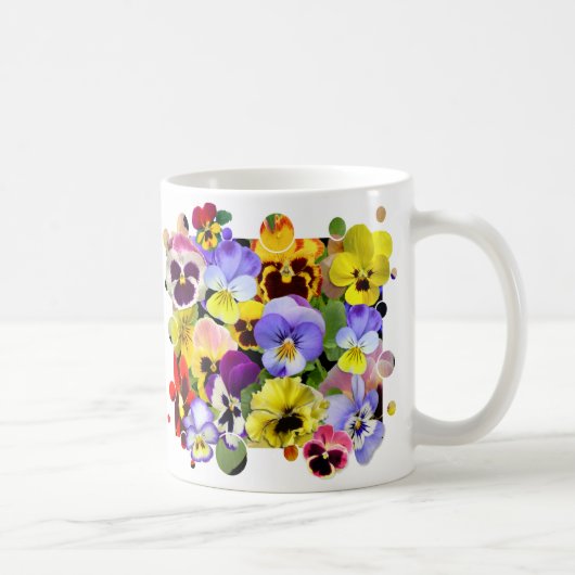 Pansy Patchwork Koffiemok (Rechts)