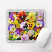 Pansy Patchwork ~ Mousepad Muismat (Met muis)