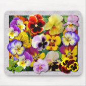Pansy Patchwork ~ Mousepad Muismat (Voorkant)