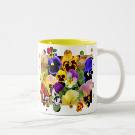 Pansy Patchwork Tweekleurige Koffiemok