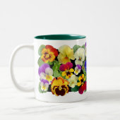 Pansy Patchwork Two-Tone Coffee Mok (Links)