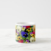 Pansy Patchwork Two-Tone Coffee Mok (Voorkant)