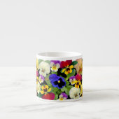 Pansy Patchwork Two-Tone Coffee Mok (Voorkant)