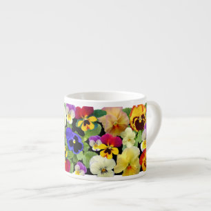 Pansy Patchwork Two-Tone Coffee Mok