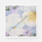 PANSY PATIO PARTY MONOGRAM SERVET (Voorkant)