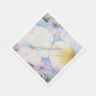 PANSY PATIO PARTY MONOGRAM SERVET