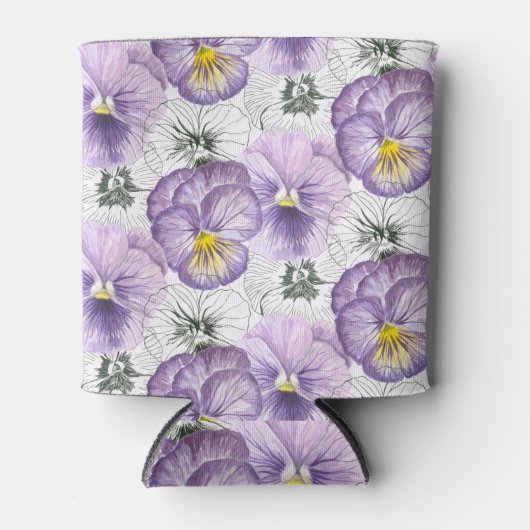 Pansy patroon blikjeskoeler (Voorkant)