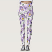 Pansy patroon leggings (Voorkant)