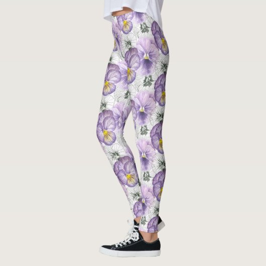 Pansy patroon leggings (Links)