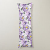 Pansy patroon lichaamskussen (Achterkant (Verticaal))