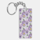 Pansy patroon sleutelhanger (Voorkant Links)