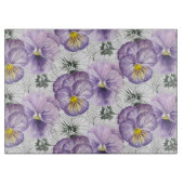 Pansy patroon snijplank (Voorkant)