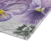 Pansy patroon snijplank (Hoek)