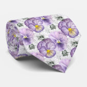 Pansy patroon stropdas (Opgerold)