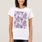 Pansy patroon t-shirt (Voorkant)