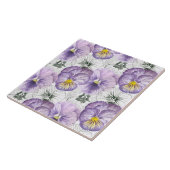 Pansy patroon tegeltje (Zijkant)
