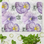 Pansy patroon theedoek (Gevouwen)