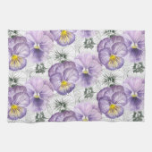 Pansy patroon theedoek (Horizontaal)