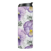 Pansy patroon thermosbeker (Gedraaid links)
