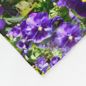 Pansy Photo Collage Fleece Deken (Hoek)