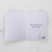 Pansy Photo lijst voor Moederdag Kaart (Binnen)